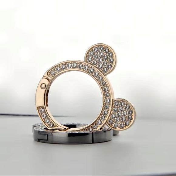 NWT Mouse Rhinestone Keychain Clip - Picture 1 of 3